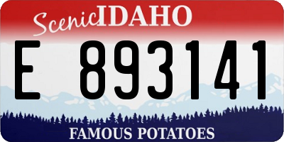 ID license plate E893141