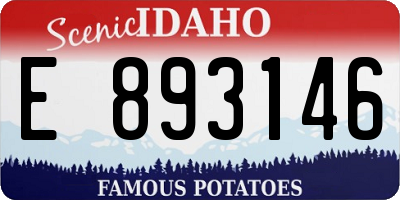 ID license plate E893146