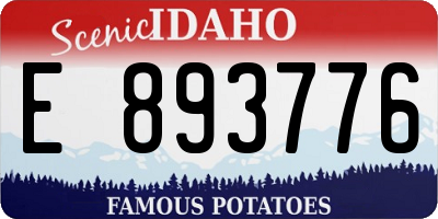 ID license plate E893776