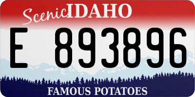 ID license plate E893896