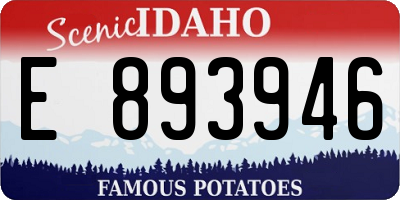 ID license plate E893946