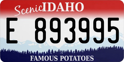 ID license plate E893995