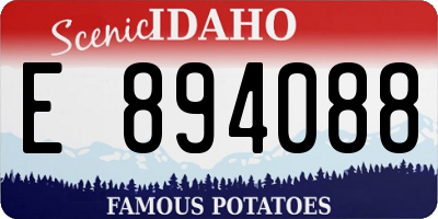 ID license plate E894088