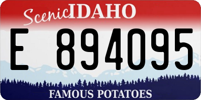 ID license plate E894095