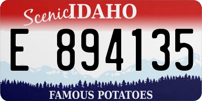 ID license plate E894135