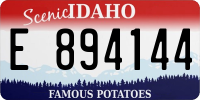 ID license plate E894144