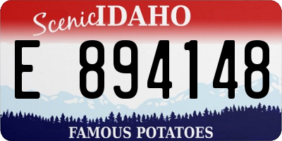 ID license plate E894148