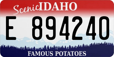 ID license plate E894240