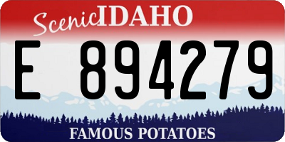 ID license plate E894279