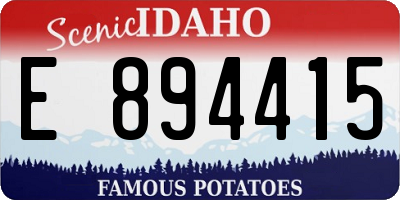 ID license plate E894415