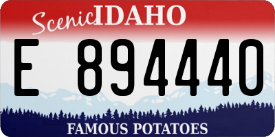 ID license plate E894440