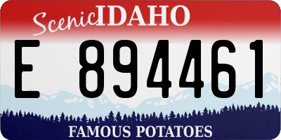 ID license plate E894461