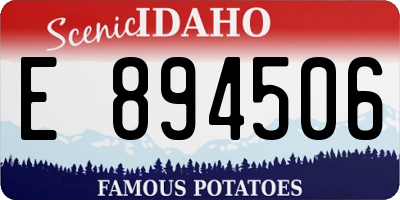 ID license plate E894506