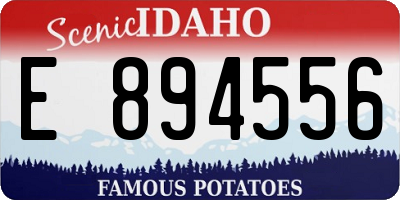 ID license plate E894556