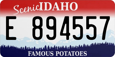 ID license plate E894557