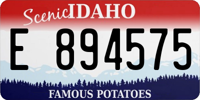 ID license plate E894575