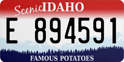 ID license plate E894591