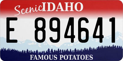 ID license plate E894641