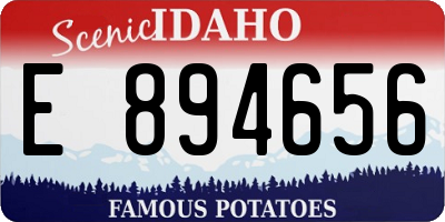 ID license plate E894656