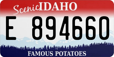 ID license plate E894660