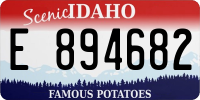 ID license plate E894682