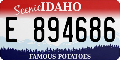 ID license plate E894686