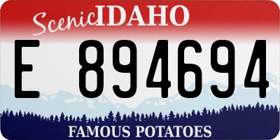 ID license plate E894694