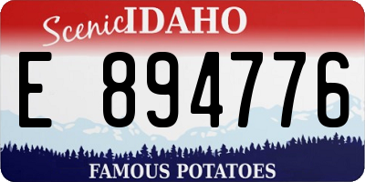 ID license plate E894776