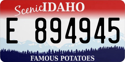 ID license plate E894945