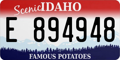 ID license plate E894948