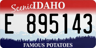 ID license plate E895143