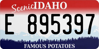 ID license plate E895397