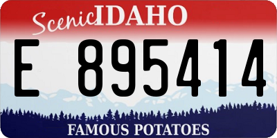 ID license plate E895414