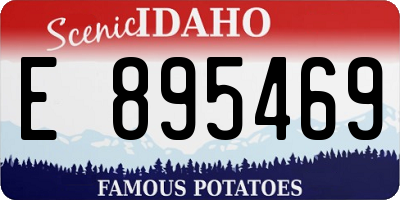 ID license plate E895469