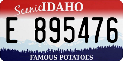 ID license plate E895476
