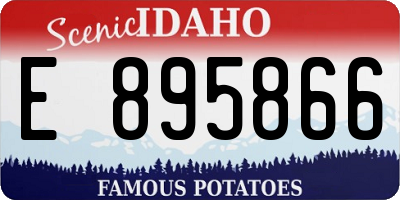ID license plate E895866