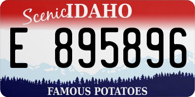 ID license plate E895896