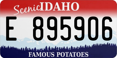 ID license plate E895906
