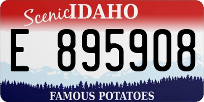 ID license plate E895908