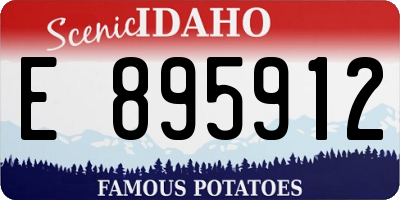 ID license plate E895912