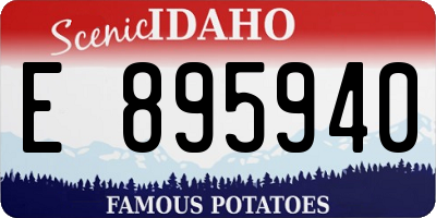 ID license plate E895940