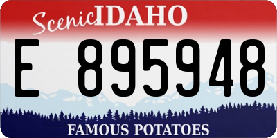 ID license plate E895948