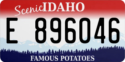 ID license plate E896046