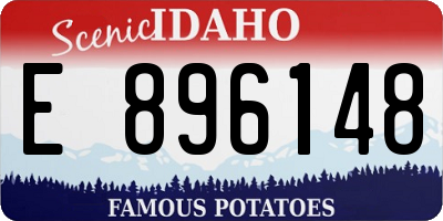 ID license plate E896148