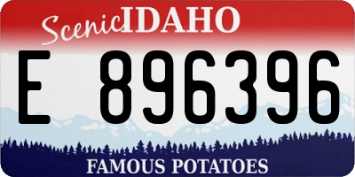 ID license plate E896396