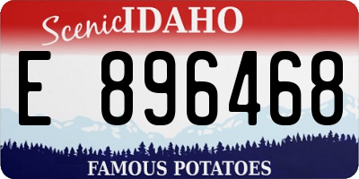 ID license plate E896468