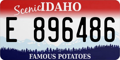 ID license plate E896486