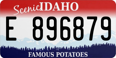 ID license plate E896879