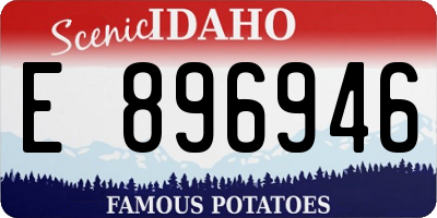 ID license plate E896946