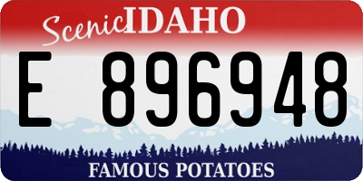 ID license plate E896948
